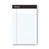 Universal Premium Ruled Writing Pads with Heavy-Duty Back, Narrow Rule, Black Headband, 50 White 5 x 8 Sheets, 6/Pack