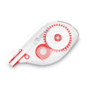 Universal Side-Application Correction Tape, Transparent Gray/Red Applicator, 0.2" x 393", 2/Pack