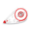 Universal Correction Tape, Mini Economy, Non-Refillable, Clear/Red Applicator, 0.25" x 275", 10/Pack