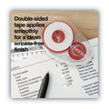 Universal Double-sided Adhesive Tape Roller, 0.38" x 32.83 ft, Dries Clear, 2/Pack