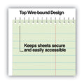 Universal Steno Pads, Pitman Rule, Red Cover, 60 Green-Tint 6 x 9 Sheets