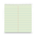 Universal Steno Pads, Pitman Rule, Red Cover, 60 Green-Tint 6 x 9 Sheets