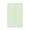 Universal Steno Pads, Gregg Rule, Red Cover, 80 Green-Tint 6 x 9 Sheets, 6/Pack