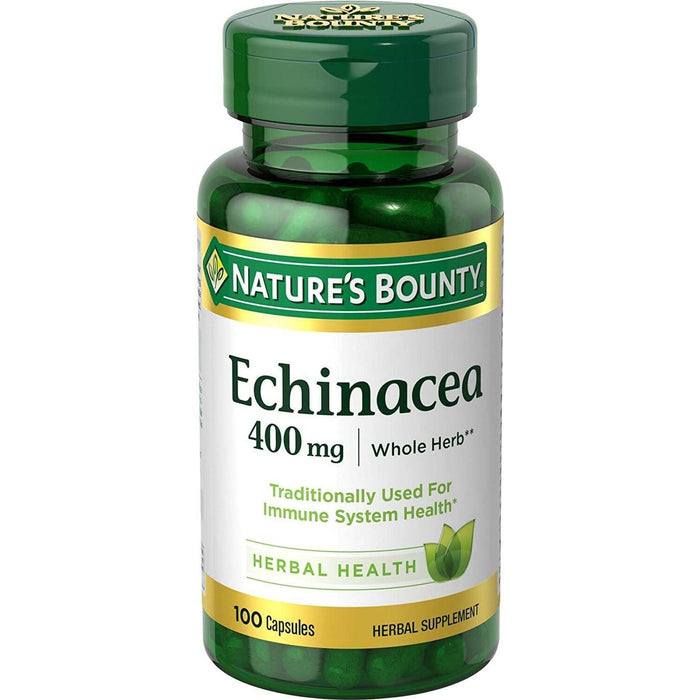 Nature's Bounty Herbal Health Echinacea Capsules, 400 Mg by Pasteur Pharmacy