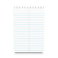 Universal Steno Pads, Gregg Rule, Red Cover, 80 White 6 x 9 Sheets