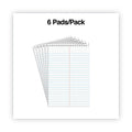 Universal Steno Pads, Gregg Rule, Red Cover, 80 White 6 x 9 Sheets, 6/Pack