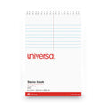 Universal Steno Pads, Gregg Rule, Red Cover, 80 White 6 x 9 Sheets, 6/Pack