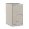 Alera Soho Vertical File Cabinet, 2 Drawers: File/File, Letter, Putty, 14" x 18" x 24.1"