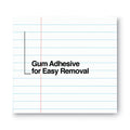 Universal Glue Top Pads, Wide/Legal Rule, 50 White 8.5 x 11 Sheets, Dozen
