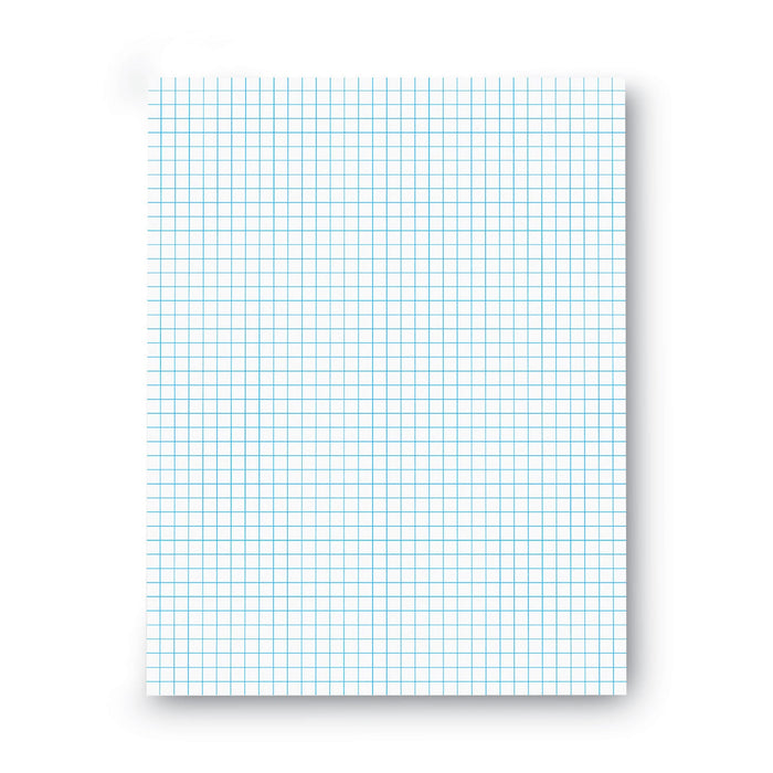 Universal Quadrille-Rule Glue Top Pads, Quadrille Rule (4 sq/in), 50 White 8.5 X 11 Sheets, Dozen