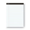 Universal Premium Ruled Writing Pads with Heavy-Duty Back, Wide/Legal Rule, Black Headband, 50 White 8.5 x 11 Sheets, 12/Pack