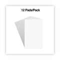 Universal Scratch Pads, Unruled, 5 x 8, White, 100 Sheets, 12/Pack