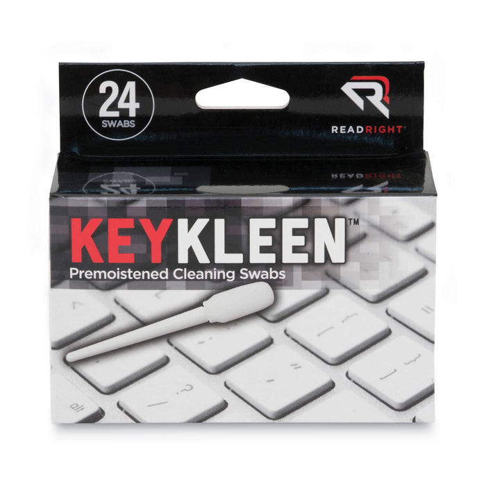 Read Right KeyKleen Premoistened Cleaning Swabs, 24/Box