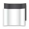 Eco Brites Two Cool Tri-Fold Poster Board, 36 x 48, Black/White, 6/Carton