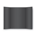 Eco Brites Two Cool Tri-Fold Poster Board, 36 x 48, Black/White, 6/Carton
