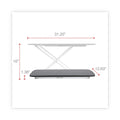 Alera AdaptivErgo Laptop Lifting Workstation, 31.25" x 12.63" x 1.38" to 16", Black/Silver