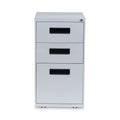 Alera File Pedestal, Left or Right, 3-Drawers: Box/Box/File, Legal/Letter, Light Gray, 14.96" x 19.29" x 27.75"