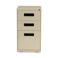 Alera File Pedestal, Left or Right, 3-Drawers: Box/Box/File, Legal/Letter, Putty, 14.96" x 19.29" x 27.75"