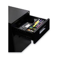 Alera File Pedestal, Left or Right, 2-Drawers: Box/File, Legal/Letter, Black, 14.96" x 19.29" x 21.65"