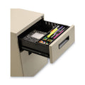 Alera File Pedestal, Left or Right, 2-Drawers: Box/File, Legal/Letter, Putty, 14.96" x 19.29" x 21.65"