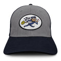 USPS Mr Zip Mesh Back Hat - Gray and Navy Blue by Tee Luv