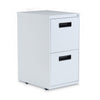 Alera File Pedestal, Left or Right, 2 Legal/Letter-Size File Drawers, Light Gray, 14.96" x 19.29" x 27.75"