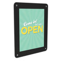 deflecto Superior Image Window Display, 8.5 x 11 Insert, Clear/Black