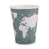 Eco-Products World Art Renewable and Compostable Insulated Hot Cups, PLA, 12 oz, 40/Packs, 15 Packs/Carton
