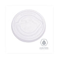 Eco-Products GreenStripe Renewable and Compost Cold Cup Flat Lids, Fits 9 oz to 24 oz Cups, Clear, 100/Pack, 10 Packs/Carton