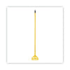 Boardwalk Quick Change Side-Latch Plastic Mop Head Handle, 60" Aluminum Handle, Yellow
