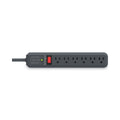 Kensington Guardian Surge Protector, 6 AC Outlets, 15 ft Cord, 540 J, Gray