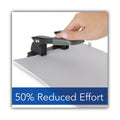 Swingline 28-Sheet Comfort Handle Steel Two-Hole Punch, 1/4" Holes, Black/Gray
