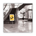 Quartet Improv Lobby Clip-Frame Pedestal Sign, 18 x 24 Frame, 54" High, Aluminum