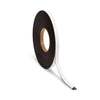U Brands Magnetic Adhesive Tape Roll, 0.5" x 50 ft, Black