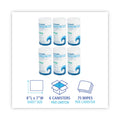 Boardwalk Disinfecting Wipes, 7 x 8, Fresh Scent, 75/Canister, 6 Canisters/Carton