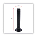 Alera 36" 3-Speed Oscillating Tower Fan with Remote Control, Plastic, Black