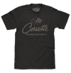 Chevy Corvette Genuine Performance Crossed Flags T-Shirt - Black