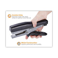 Bostitch B8 Xtreme Duty Plier Stapler, 45-Sheet Capacity, 0.25" to 0.38" Staples, 2.5" Throat, Black/Charcoal Gray