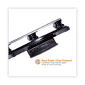 Bostitch 20-Sheet EZ Squeeze Three-Hole Punch, 9/32" Holes, Black/Silver