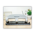 Bostitch 20-Sheet EZ Squeeze Three-Hole Punch, 9/32" Holes, Black/Silver