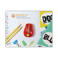 Bostitch Twist-n-Sharp Pencil Sharpener, One-Hole, 3.5 x 1.25 x 5.5, Randomly Assorted Colors, 6/Pack