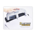 Bostitch 20-Sheet EZ Squeeze Three-Hole Punch, 9/32" Holes, Black/Silver