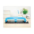 Bostitch 12-Sheet EZ Squeeze Three-Hole Punch, 9/32" Holes, Blue/Black