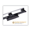 Bostitch 12-Sheet EZ Squeeze Three-Hole Punch, 9/32" Holes, Black/Silver