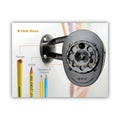 Bostitch Antimicrobial Manual Pencil Sharpener, Manually-Powered, 5.44 x 2.69 x 4.33, Black