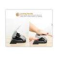 Bostitch 20-Sheet EZ Squeeze Three-Hole Punch, 9/32" Holes, Black/Silver