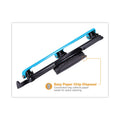 Bostitch 12-Sheet EZ Squeeze Three-Hole Punch, 9/32" Holes, Blue/Black