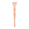 14K Rose Gold Plated .925 Sterling Silver Miracle Set Diamond Ring (1/20 Cttw, J-K Color, I1-I2 Clarity) - Size 6 by Bids.com