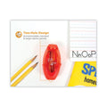 Bostitch Twist-n-Sharp Pencil Sharpener, Two-Hole, 3.91 x 1.5 x 5.88, Randomly Assorted Colors, 6/Pack