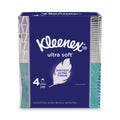 Kleenex Ultra Soft Facial Tissue, 3-Ply, White, 65 Sheets/Box, 4 Boxes/Pack, 12 Packs/Carton